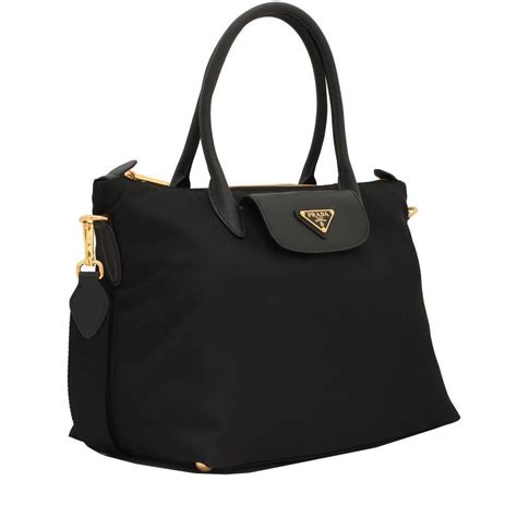 prada saffiano-trimmed tessuto tote|Black Saffiano Leather Tote Bag .